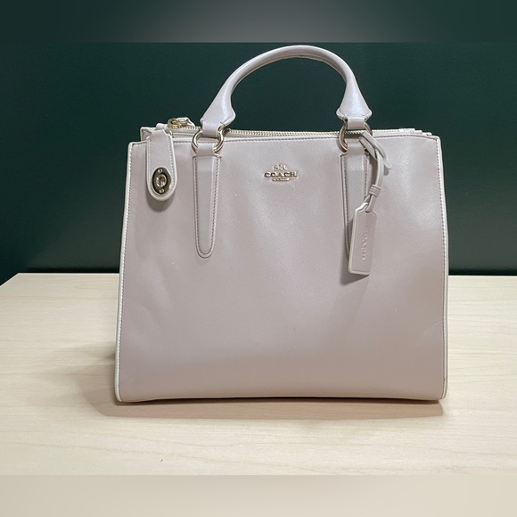 Coach Handbags - Coach Crosby Carryall Purse Dove Grey